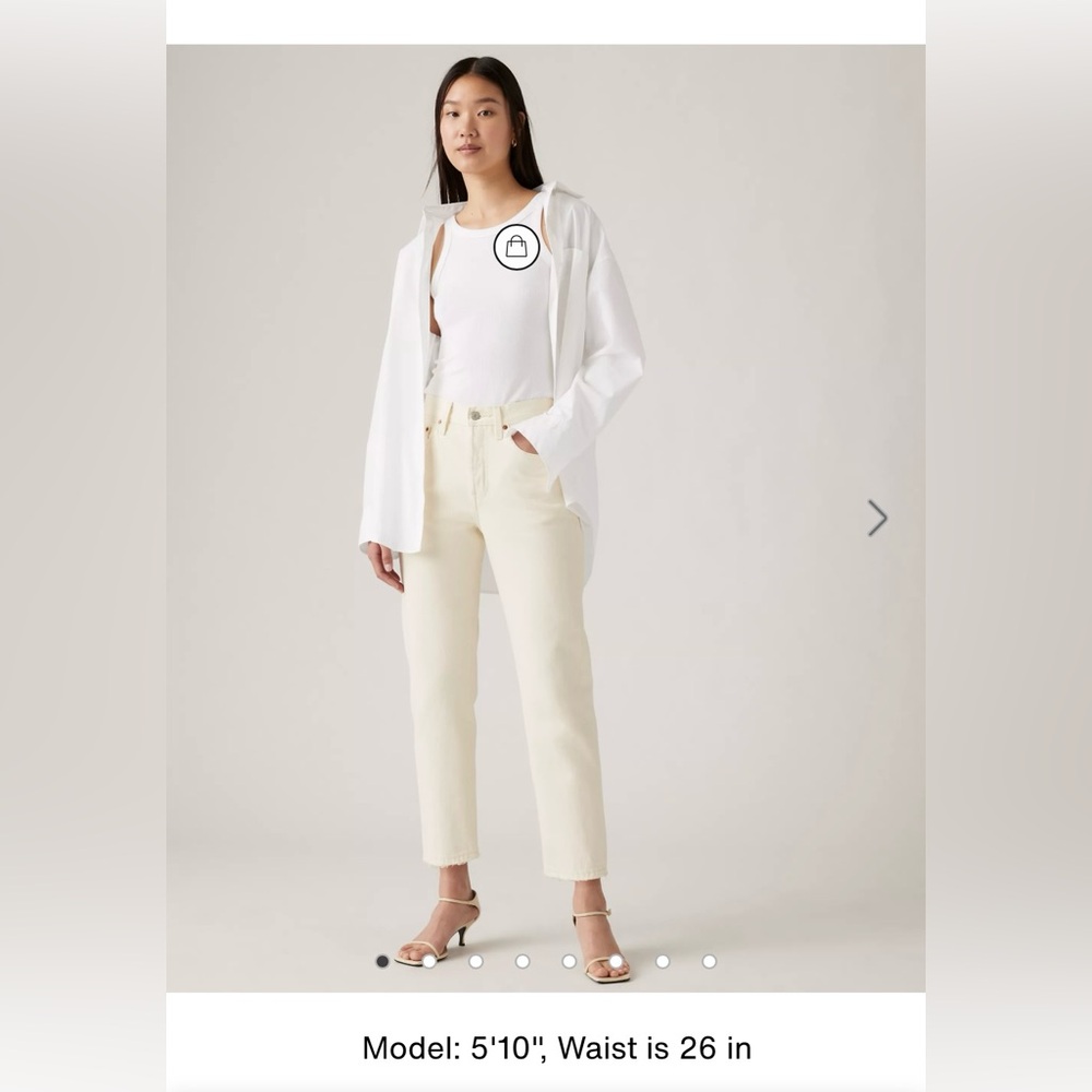 NWT Levis 501 Original Cropped Jeans